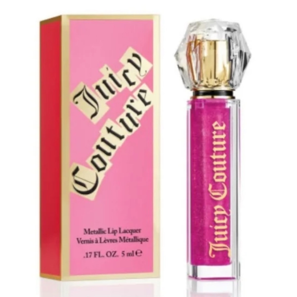 NEW Juicy Couture Metallic Lip Lacquer Femme Metale 01 Gloss Made in Italy